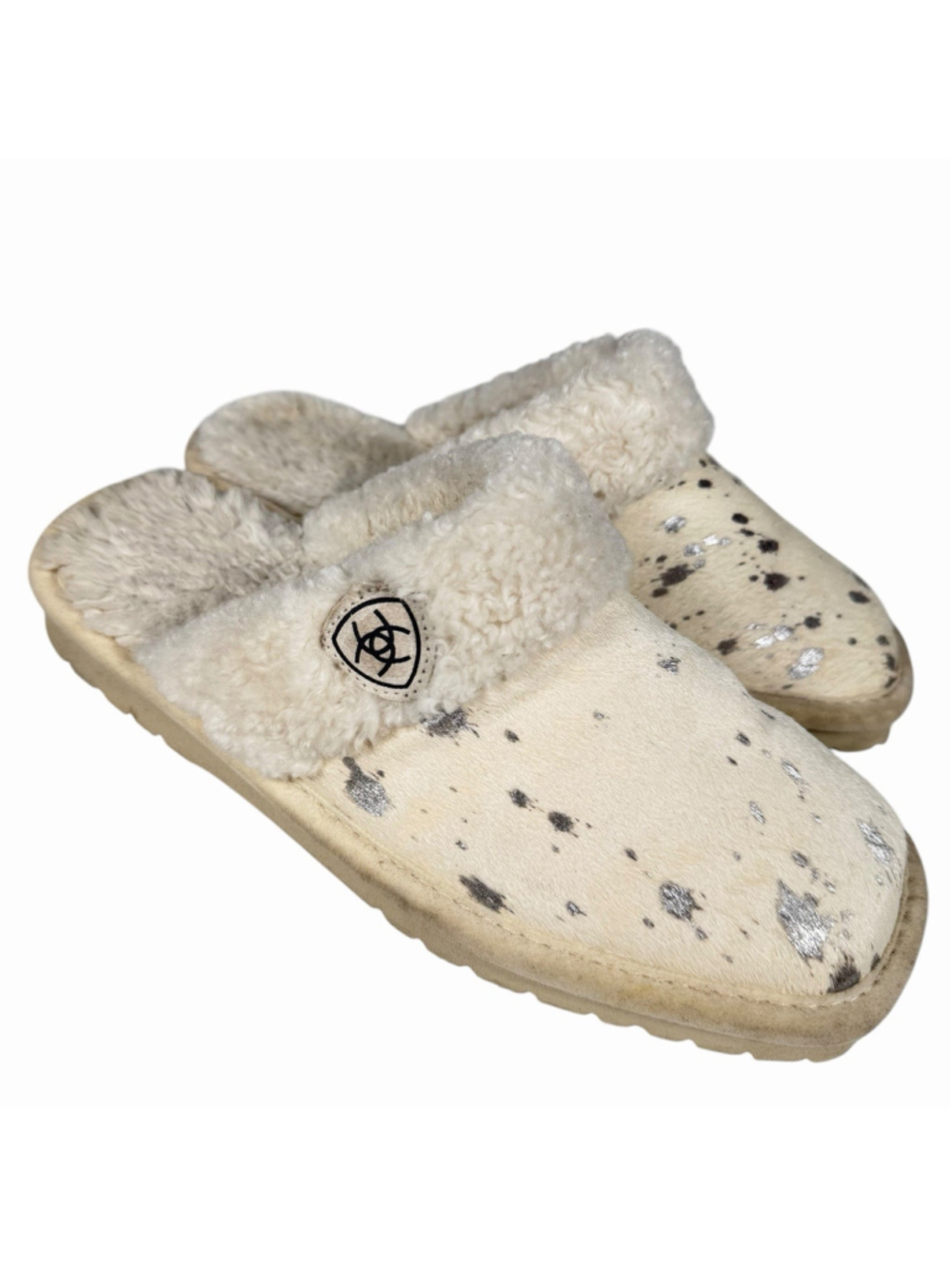 Ariat Women's Jackie Exotic Faux Fur Square Toe Women's Slipper Size 8